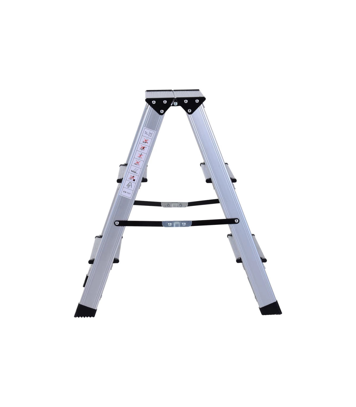 Scara aluminiu 3 trepte pliabila – usoara, stabila, antiderapanta, 150 kg