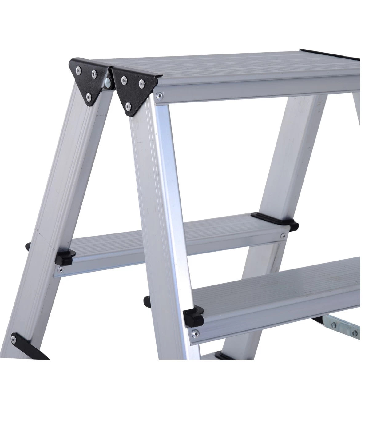 Scara aluminiu 3 trepte pliabila – usoara, stabila, antiderapanta, 150 kg