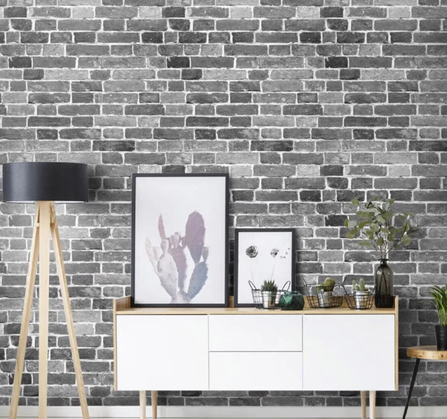 Tapet autoadeziv decorativ 30x60 model caramida gri