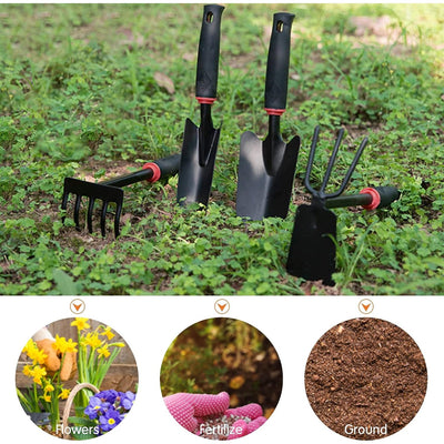 Set 8 unelte de gradina pentru plantare, prelucrare sol si ingrijire plante