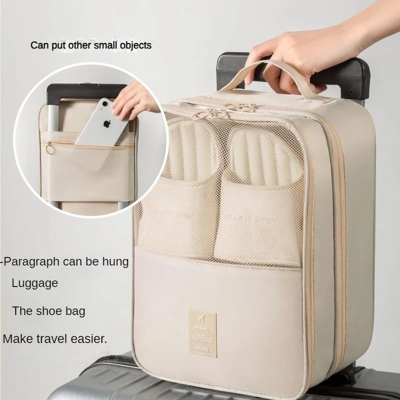 Geantă Organizatoare de Călătorie pentru Încălțăminte – 3 Compartimente, Material Impermeabil