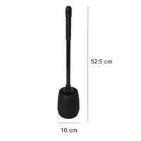 Perie de wc din silicon cu recipient pentru scurgerea apei, suport autoadeziv, 10 cm x 52.5 cm - imagine 6