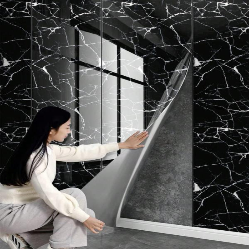 Rola Tapet 3D Autoadeziv, model imitatie marmura 3D, 40x300 cm, rezistent la apa