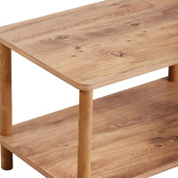 Masuta cafea moderna cu raft, design scandinav, 70x44x43 cm - imagine 5
