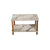Masuta cafea moderna cu raft, design scandinav, 70x44x43 cm