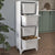 Organizator de depozitare cu 4 cosuri 45.3 x 29.7 x 116.3 cm