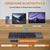 Tastatura pliabila ultra-subtire, touchpad incorporat cu 2 click-uri, wireless, compatibila cu Android, iOS, Smart TV