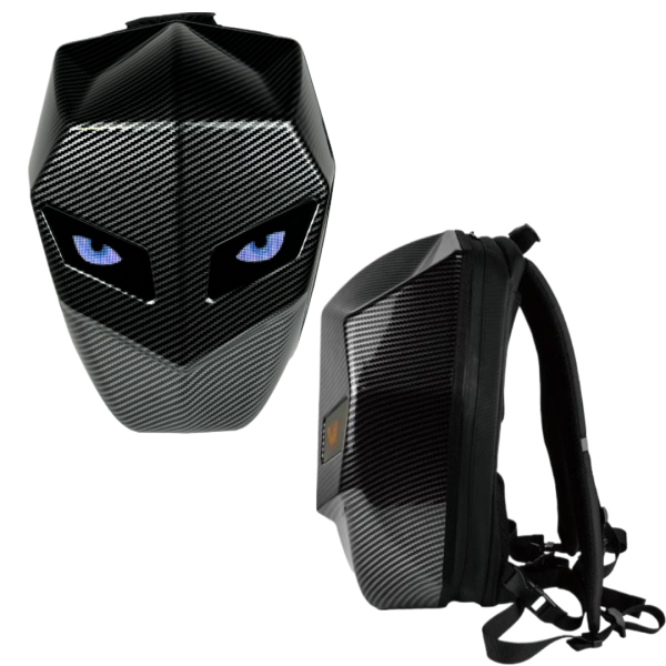 Rucsac moto Led, impermeabil, compartiment laptop 15.6, extensie pentru casca