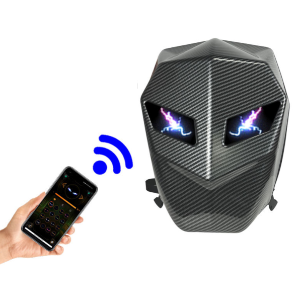 Rucsac moto Led, impermeabil, compartiment laptop 15.6, extensie pentru casca