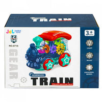 Locomotiva de jucarie cu sunete si lumini, carcasa transparenta - imagine 9
