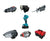 Trusa scule 5 in 1 cu 1 acumulator 21V, bormasina, cheie impact, minidrujba, fierastrau sabie