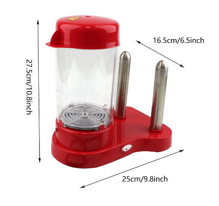 Aparat pentru preparat Hot Dog, 450W, Rosu