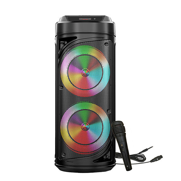 Boxa portabila Wireless ZQS 6212 30W LED, telecomanda, microfon