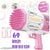 Pistol-mitraliera electric pentru baloane de sapun, 69 orificii, Bazooka Bubble Gun, incarcare USB