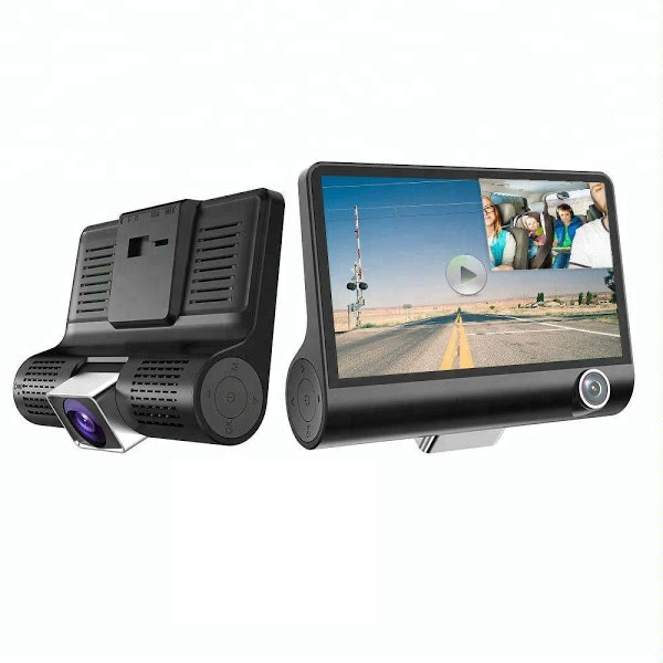 Camera auto dubla fata si interior, cu ecran 4" cu touch, Full-HD 1080p