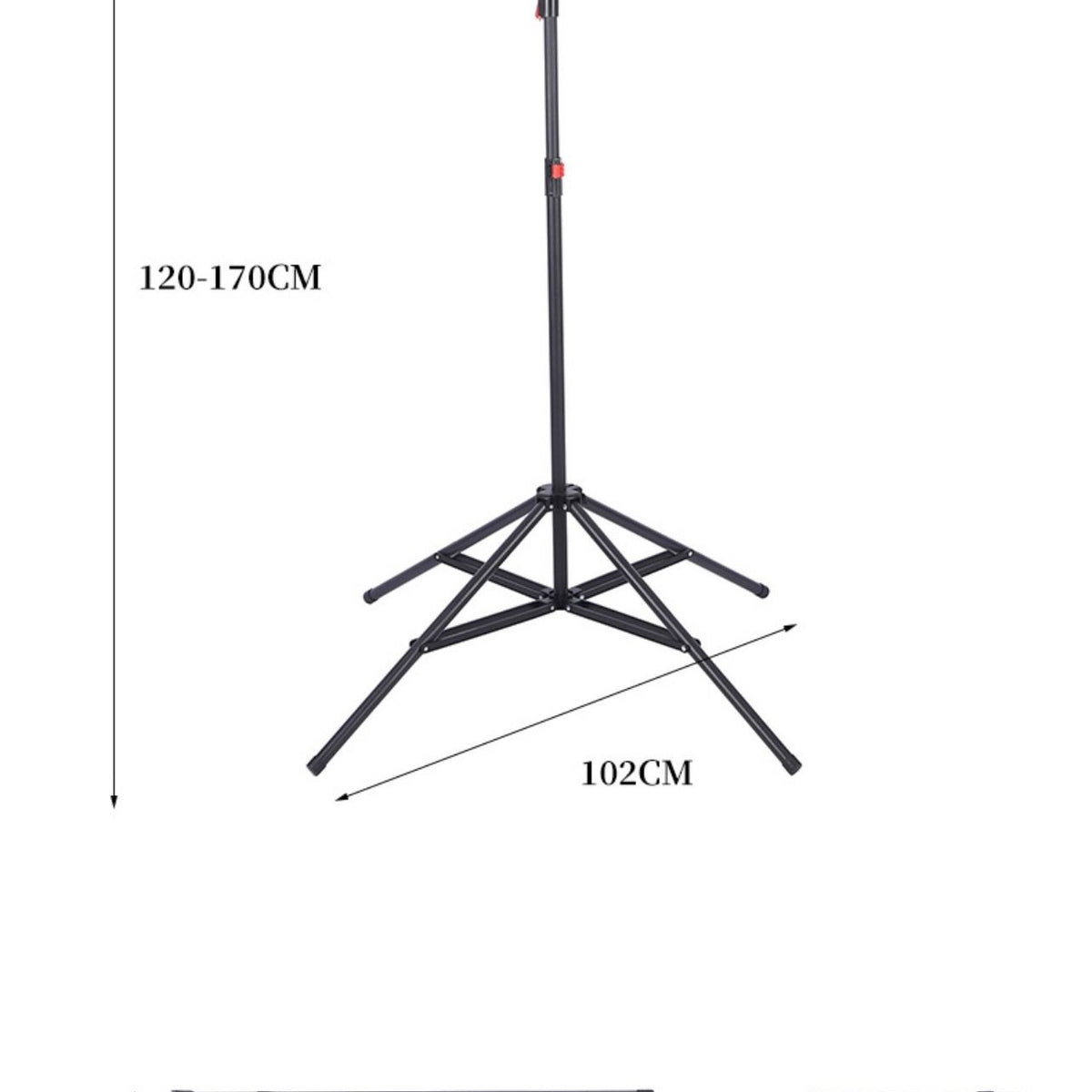 Uscator de rufe pliabil tip trepied, cu 6 brate rotative, 150 cm