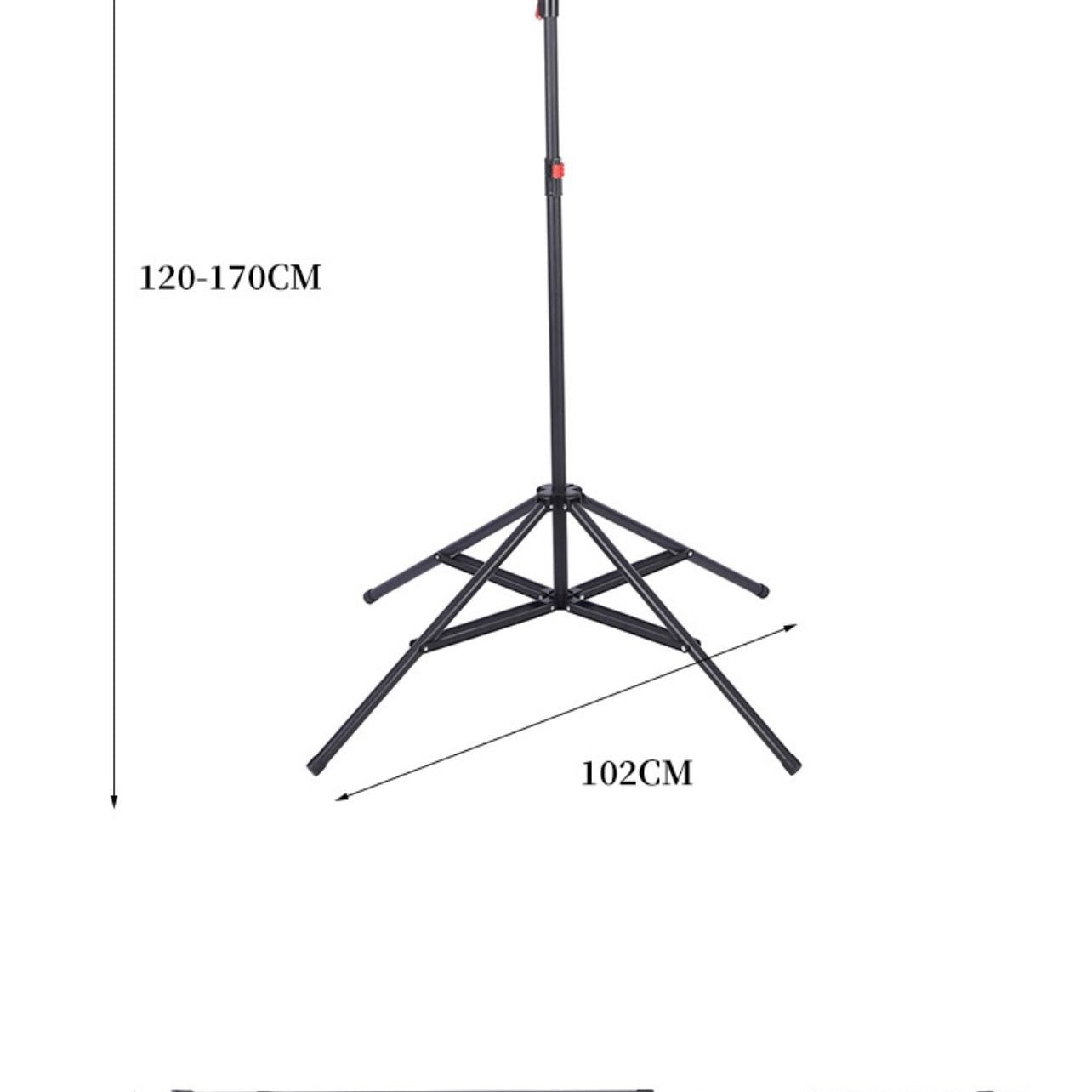 Uscator de rufe pliabil tip trepied, cu 6 brate rotative, 150 cm