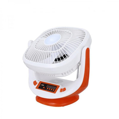 Ventilator cu panou solar, difuzor, Radio FM si doua becuri, EP-009, Easy Power, culoare alb/rosu