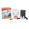 Ventilator cu panou solar, difuzor, Radio FM si doua becuri, EP-009, Easy Power, culoare alb/rosu