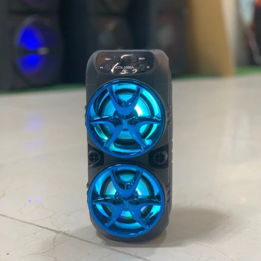 Boxa Bluetooth Wireless KTX-1588A cu Lumini RGB și Funcție Stereo Wireless Twin