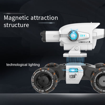 Tanc cu tun de apa Mecha Guardian, cu telecomanda, control prin gesturile mainii, rotire 360 grade
