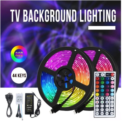 Banda LED RGB 150 de LED-uri, cu telecomanda, 5m