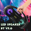 Boxa bluetooth 5.0 portabila KM-S2 putere 10W stereo cu LED-uri