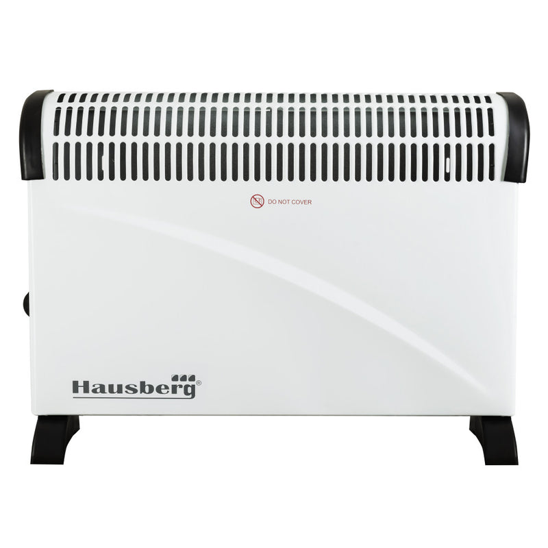 Convector electric Hausberg HB 8206, 2000 W, 3 nivele de putere, termostat reglabil,