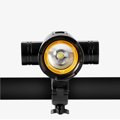 Set far LED T6 cu stop pentru bicicleta, incarcare USB