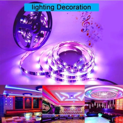 Banda LED RGB 150 de LED-uri, cu telecomanda, 5m