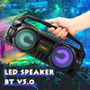 Boxa bluetooth 5.0 portabila KM-S1 putere 10W stereo cu LED-uri