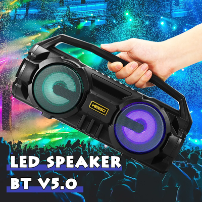 Boxa bluetooth 5.0 portabila KM-S1 putere 10W stereo cu LED-uri