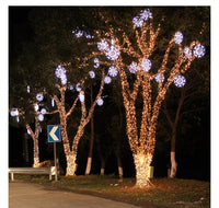 Instalatie de Craciun cu telecomanda, tip liniara, pentru exterior, 500 led-uri, 50m, diverse culori, IP44 - imagine 9