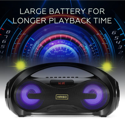 Boxa bluetooth 5.0 portabila KM-S2 putere 10W stereo cu LED-uri