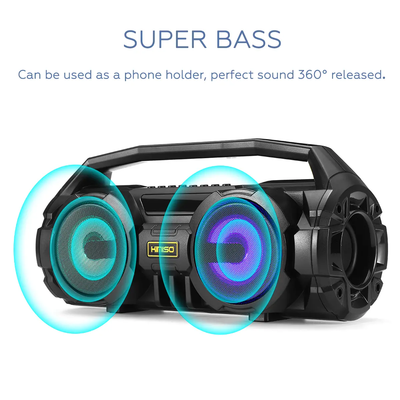 Boxa bluetooth 5.0 portabila KM-S1 putere 10W stereo cu LED-uri