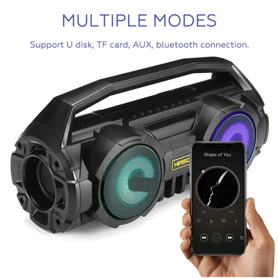 Boxa bluetooth 5.0 portabila KM-S1 putere 10W stereo cu LED-uri