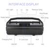 Boxa bluetooth 5.0 portabila KM-S1 putere 10W stereo cu LED-uri