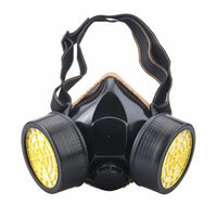 Masca de protectie, anti praf si vapori, anti-poluare, cu 2 filtre de carbon activ si ochelari - imagine 2