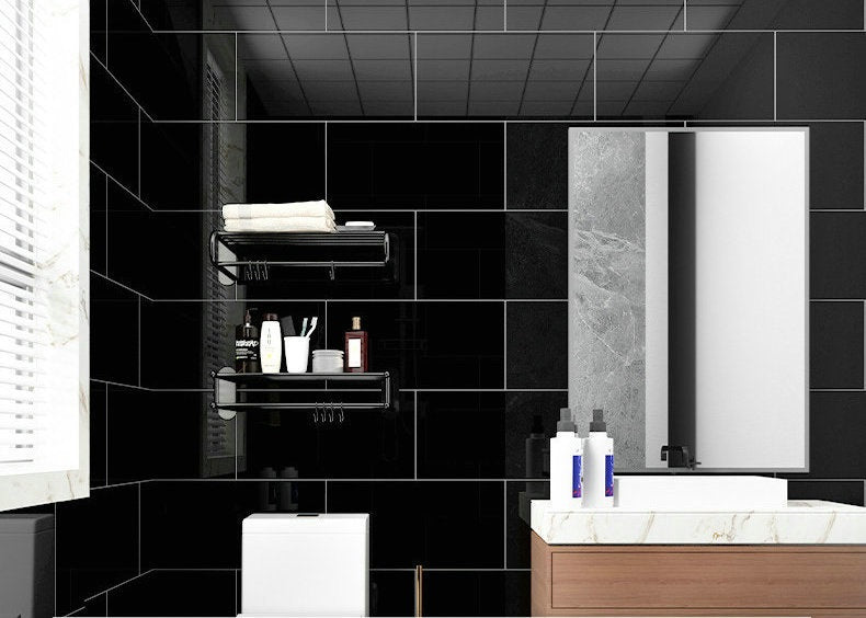 Placa autoadeziva pentru pardoseala sau perete tip marmura, impermeabila, 60x30cm