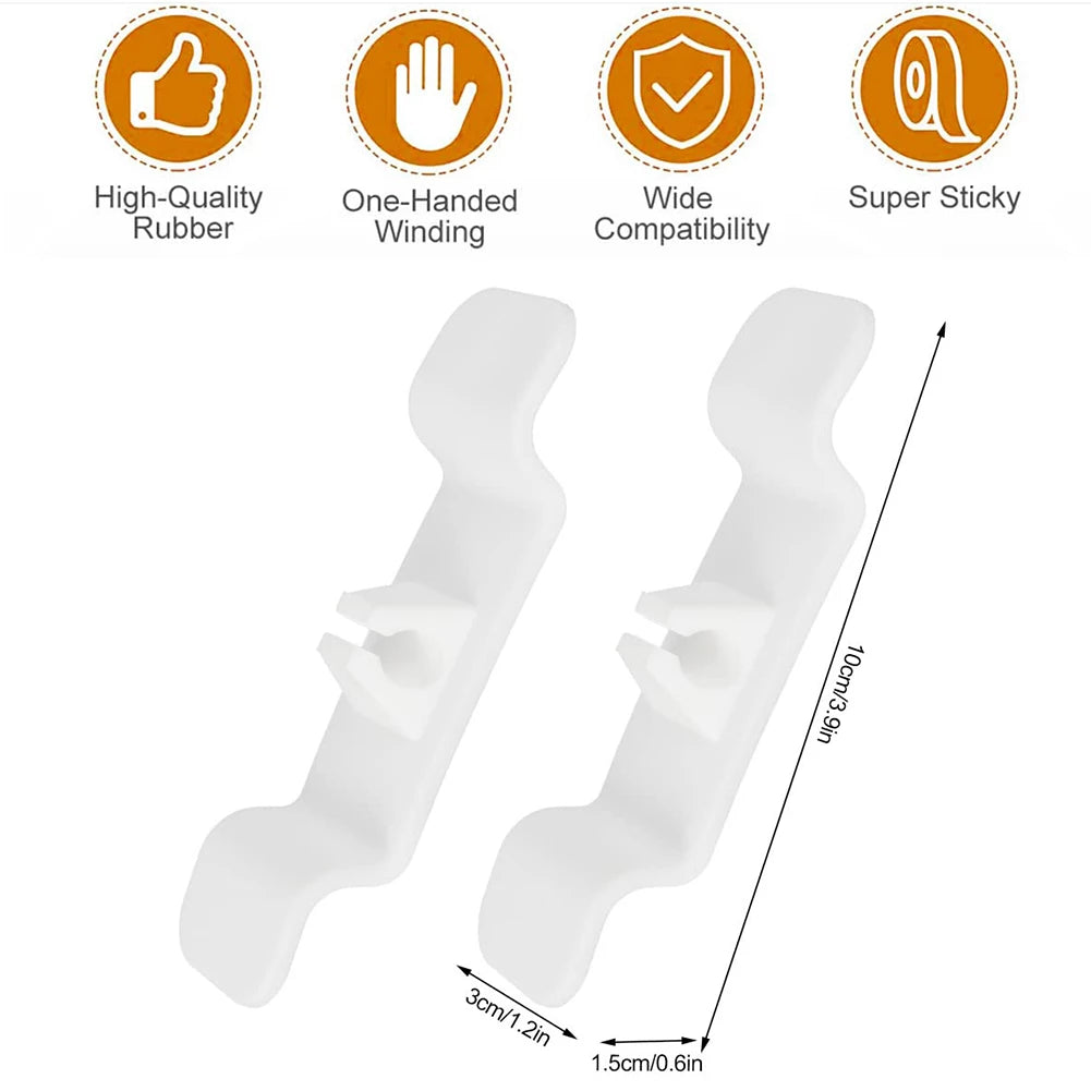 Set 6 suporturi organizatoare cabluri, autoadeziv, tip clema