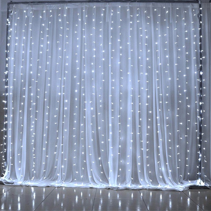 Instalatie Craciun tip perdea ploaie premium, diverse marimi si culori, cu flash, de exterior