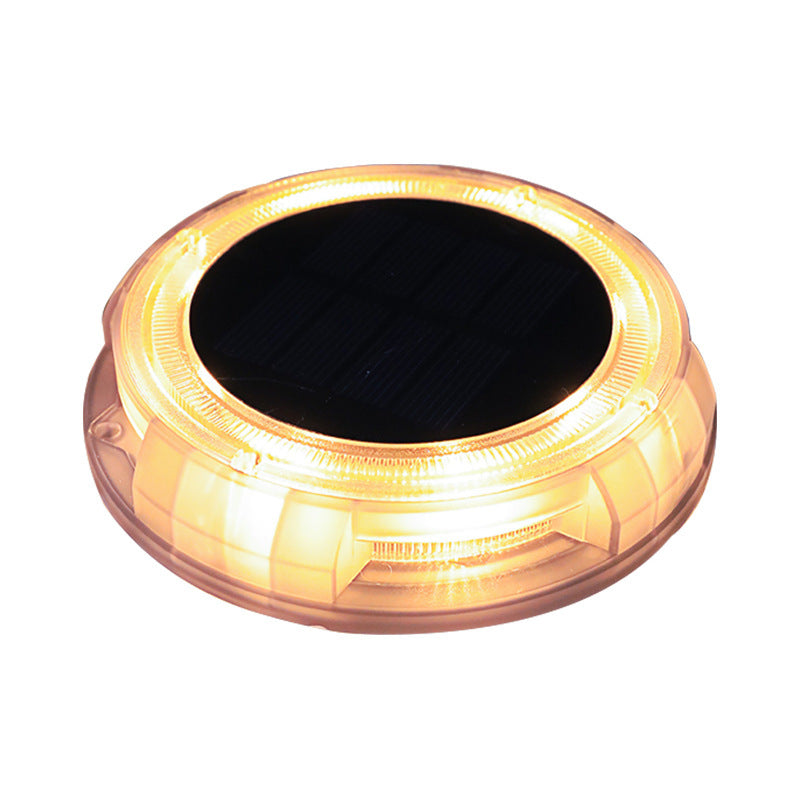 Set 4 bucati lampa solara LED pentru gradina, alb cald