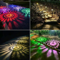 Set 2 lampi solare Led RGB pentru gradina cu doua  moduri de lumina - imagine 5