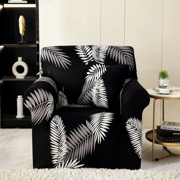 Husa fotoliu din bumbac elastic 90-140 cm