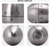 Cronometru de bucatarie argintiu din inox Egg Timer