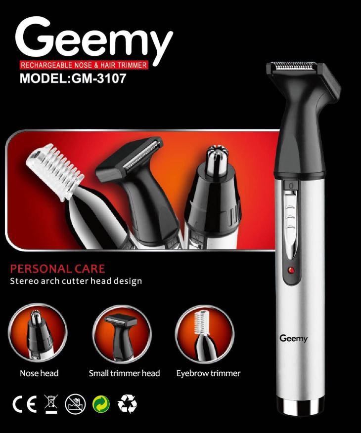 Trimmer 3 in 1 Geemy GM-3107 pentru barbati