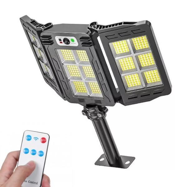 Lampa Solara Stradala Tripla 200W COB – Autonoma, IP65, Senzor Miscare