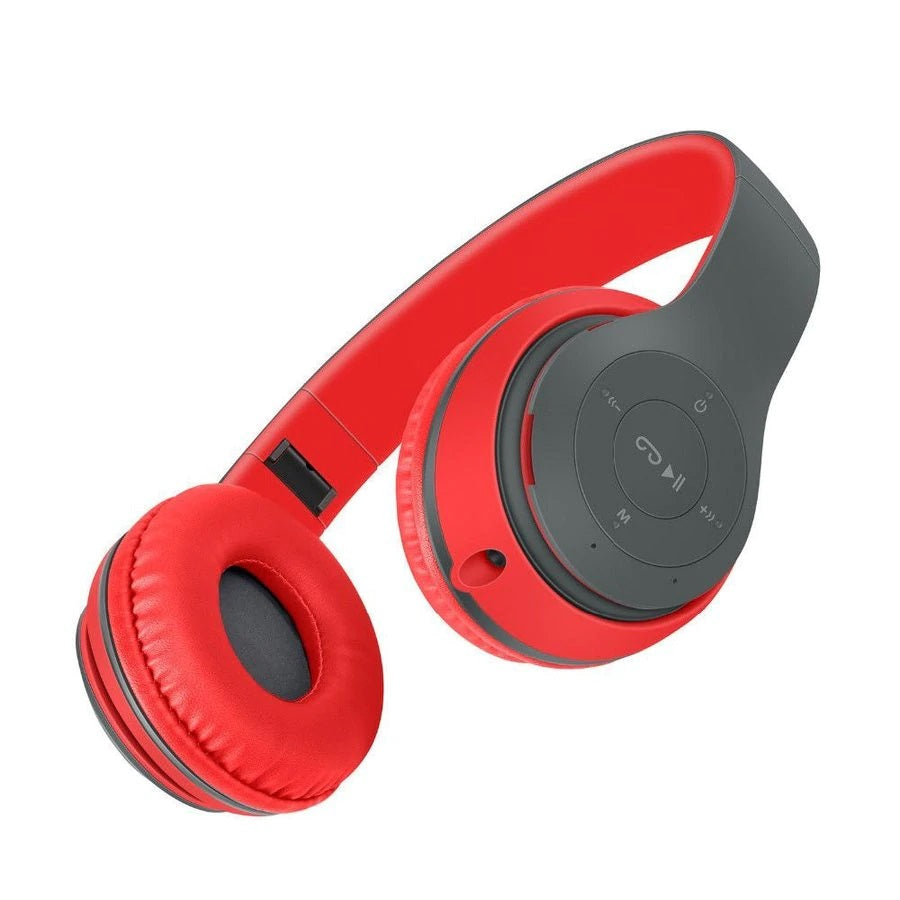 Casti Bluetooth Wireless Over Ear Pliabile Sport Cu Microfon Incorporat P47, negru