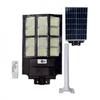 Lampa solara stradala tripla cu telecomanda si panou solar incorporat, 1000W, 12 cadrane