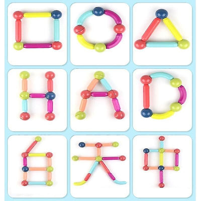 Joc creativ, constructii magnetice sticks building 36 de piese